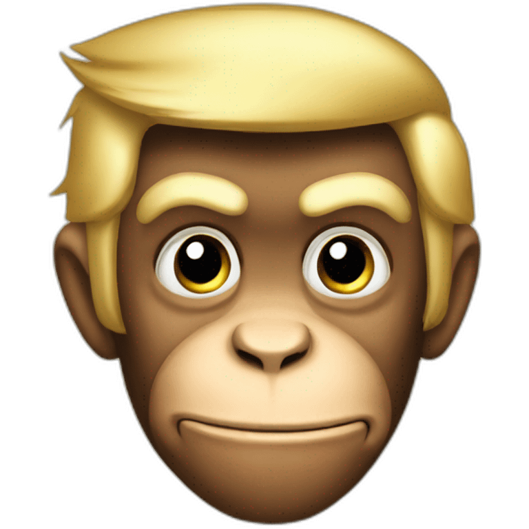 donald trump monkey emoji