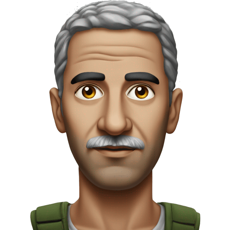 Palestinian man photorealistic serious emoji