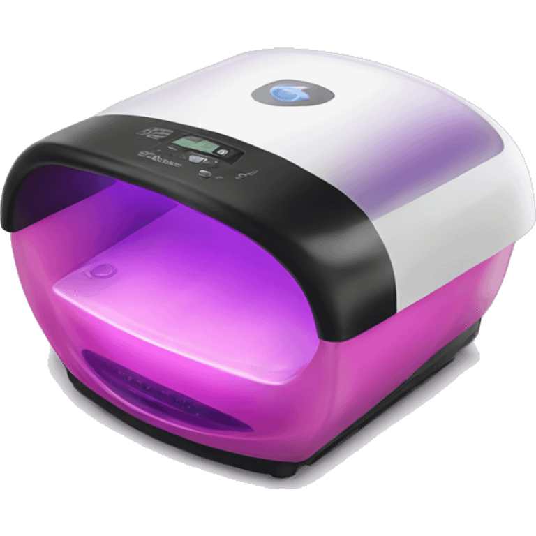 Realistic uv nail lamp emoji