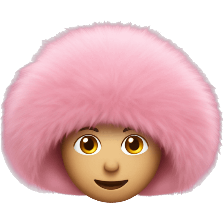 only pink fur hat emoji