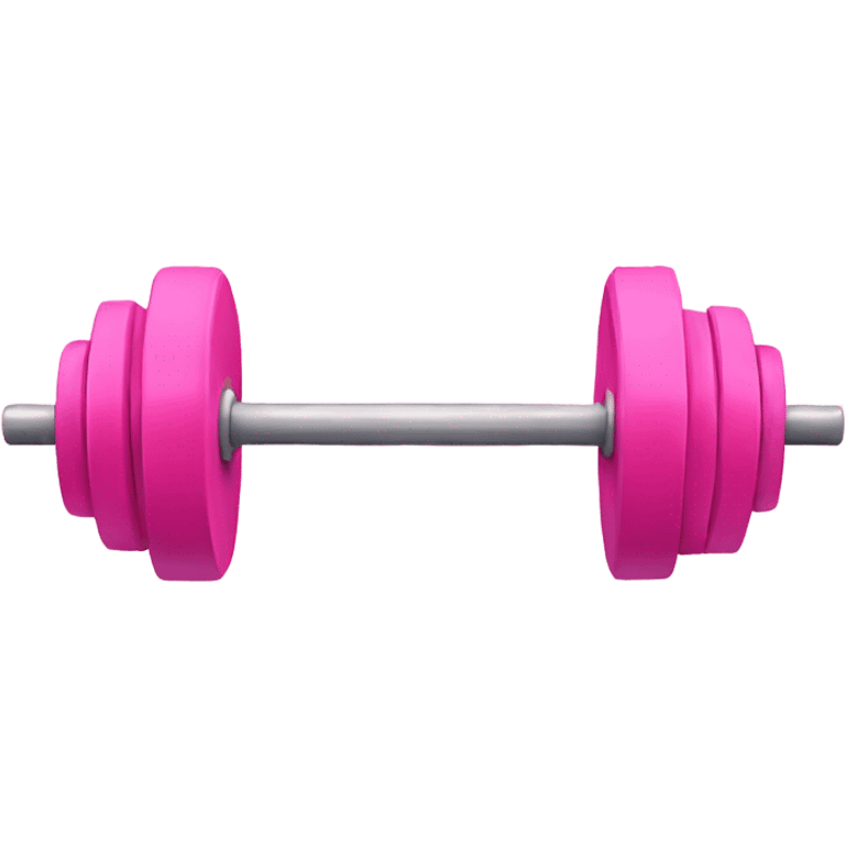 pink workout weights emoji