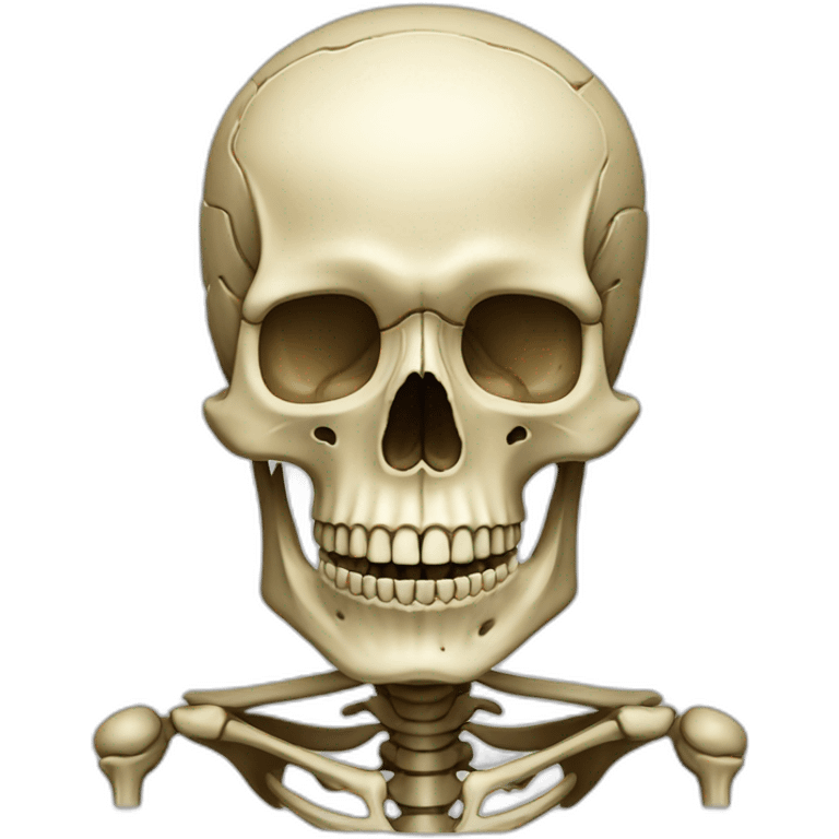 Leonardo Da Vinci Skeleton emoji