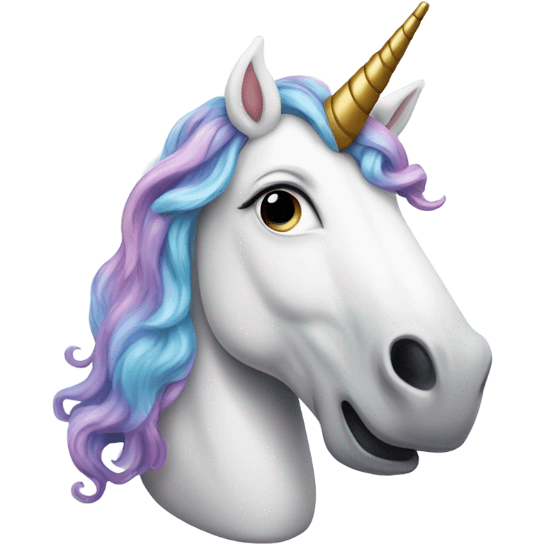 Unicorn popping a pill emoji