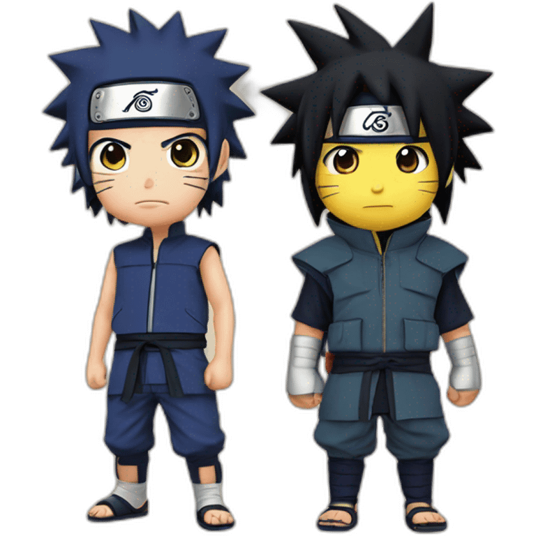 Naruto et Sasuke emoji