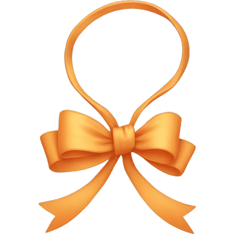 Light orange bow emoji