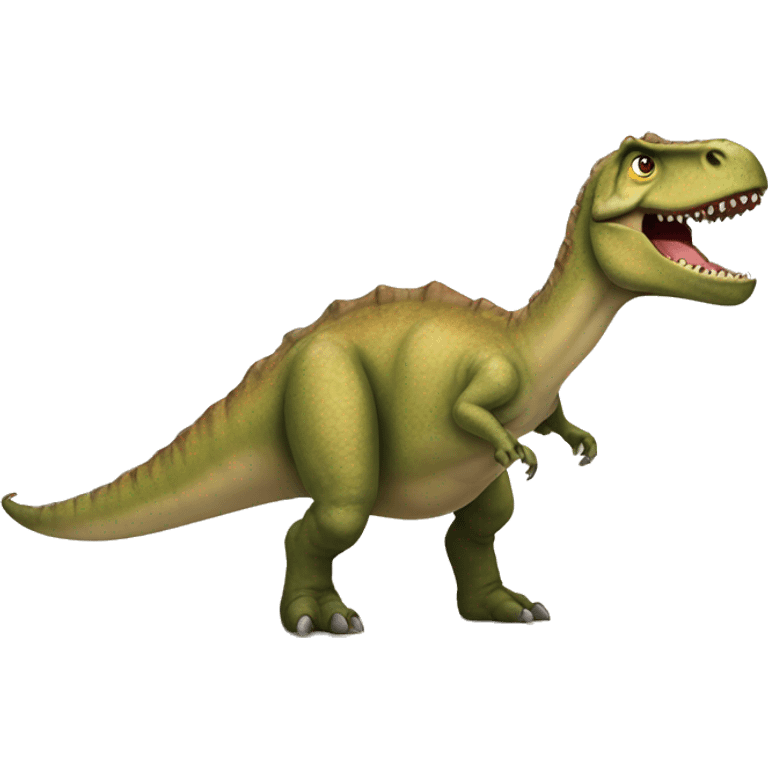 un dinosaure qui scale emoji