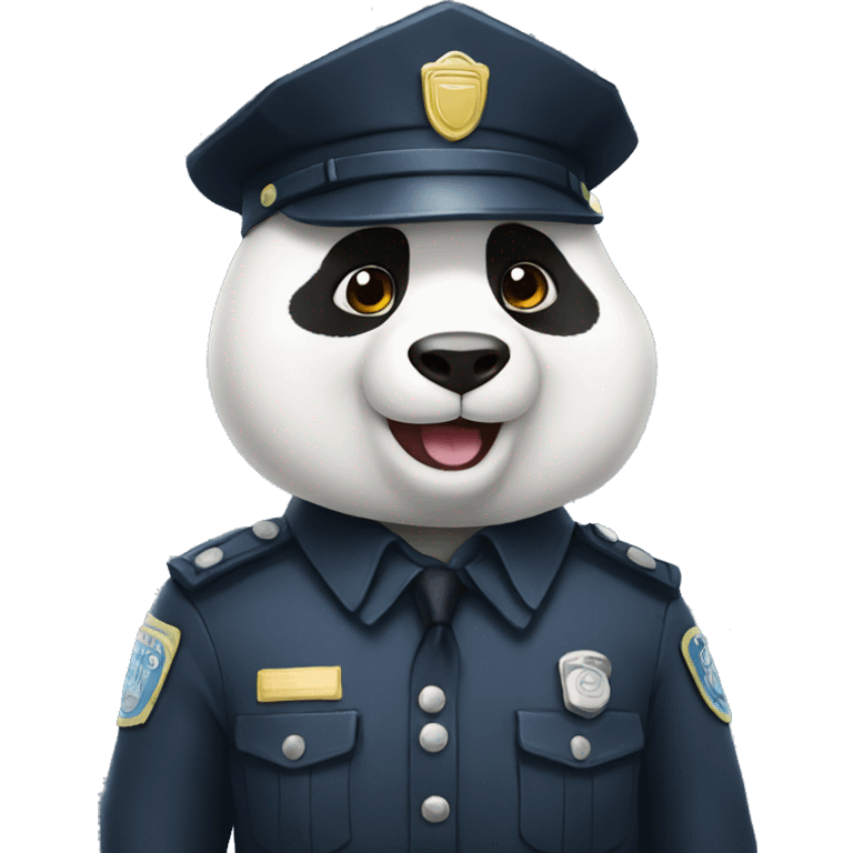 panda dressed as a policeman emoji