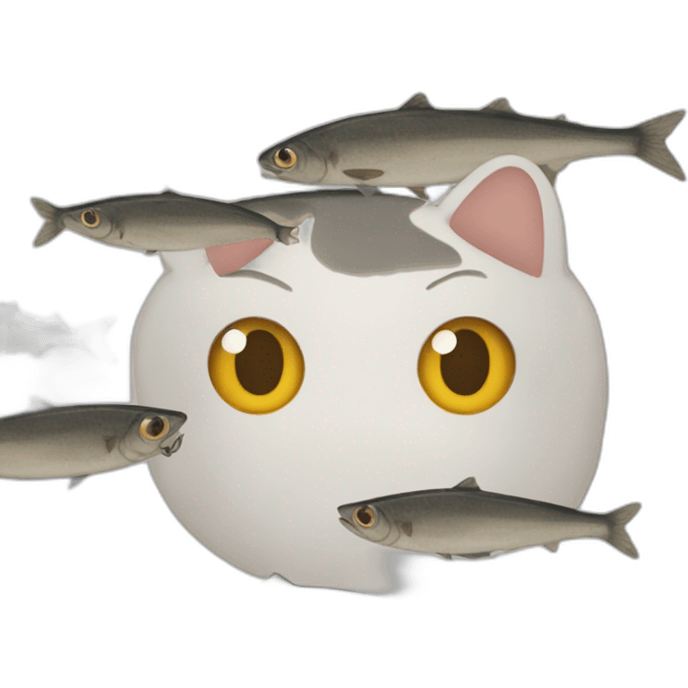 cat sardine emoji