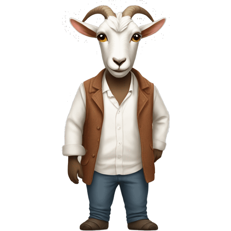 goat with human clothes emoji