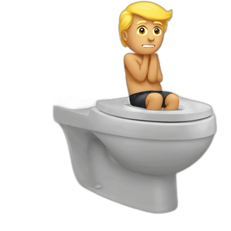 Trump au toilettes  emoji