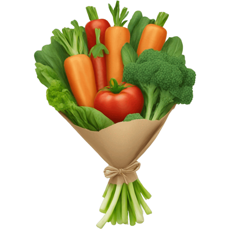 Vegetable bouquet emoji