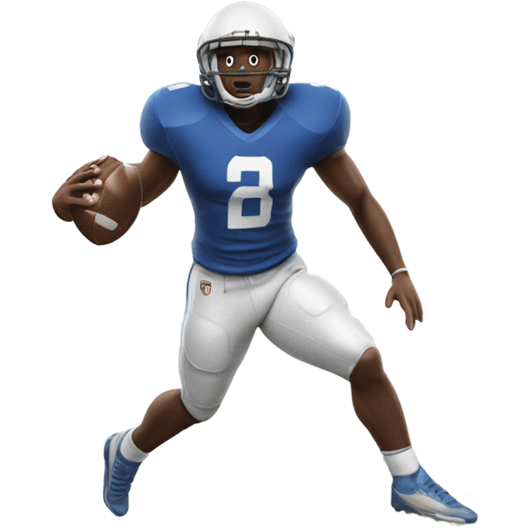 A football player fumbling  emoji