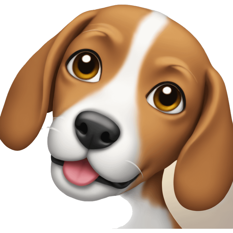 Cute beagle emoji