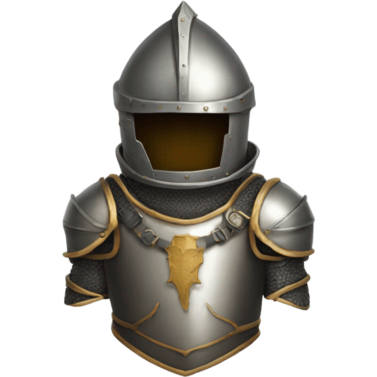 spacesuit designed like medieval knight armor emoji