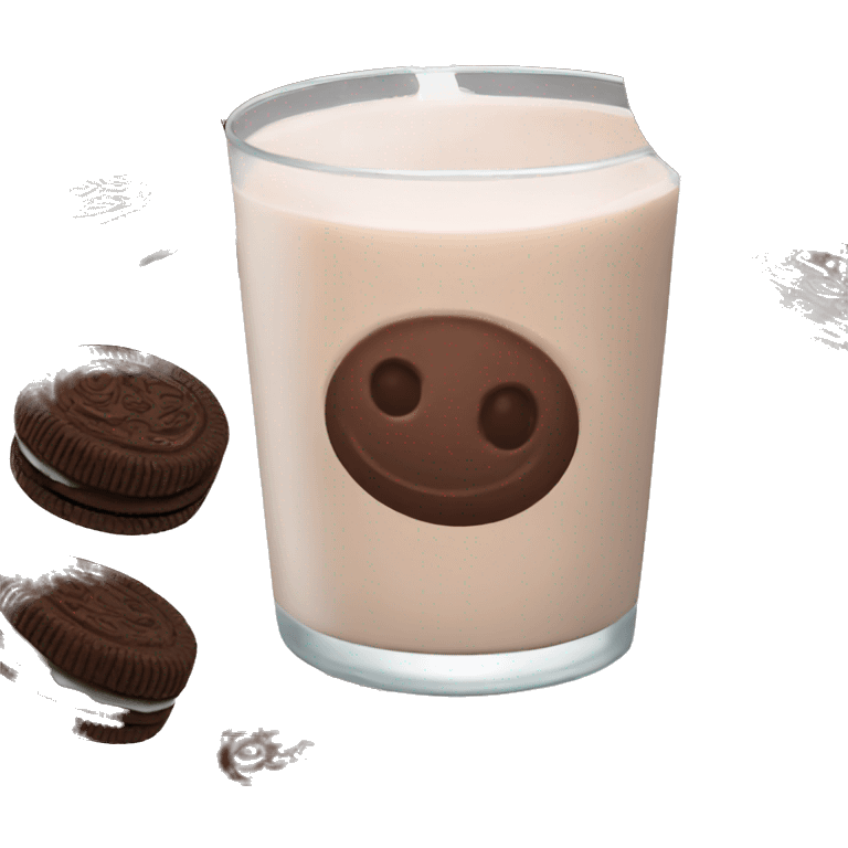 chocolate milk oreo emoji