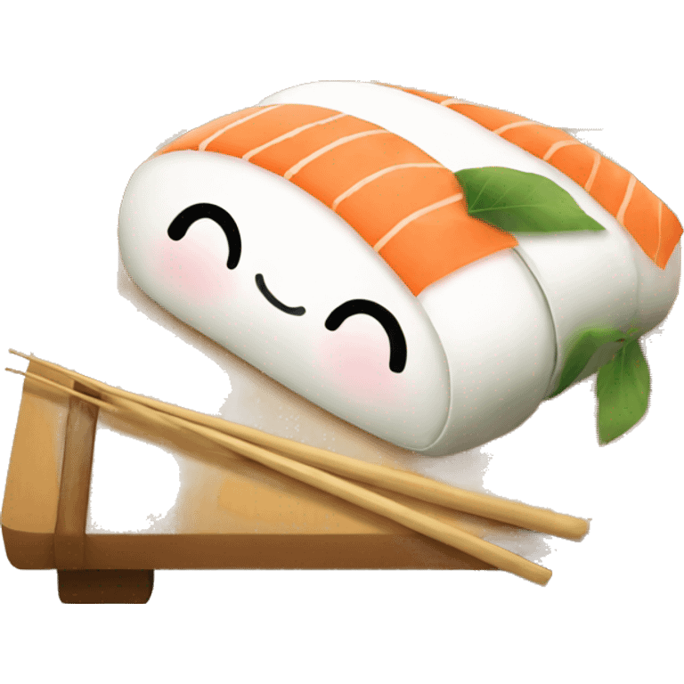 Japanese sushi sleeping emoji