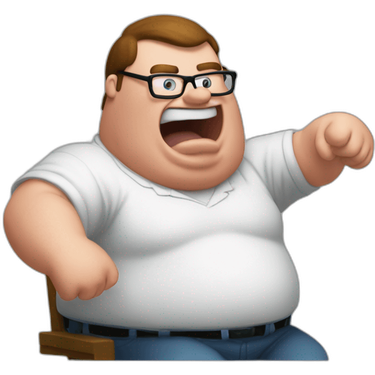 Peter griffin hitting the griddy emoji