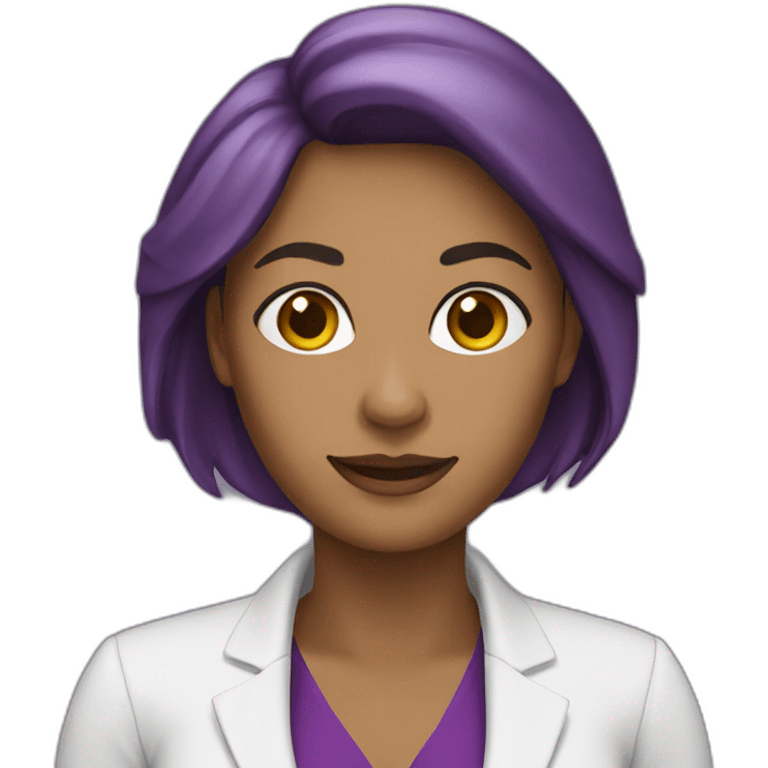 white business woman purple icon emoji