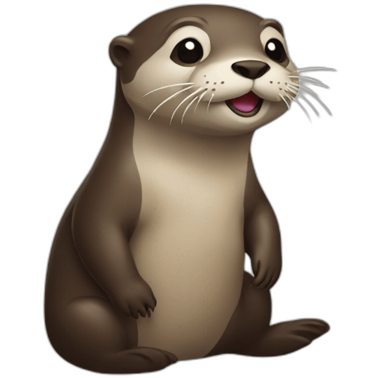 drunk otter emoji