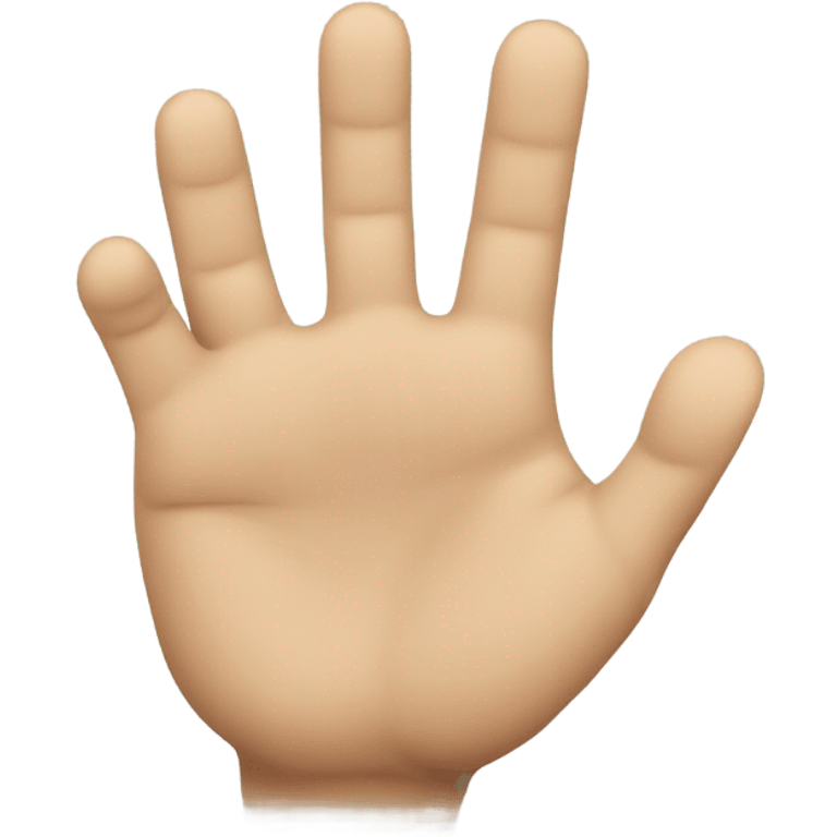 Hand with two fingers up facing down emoji