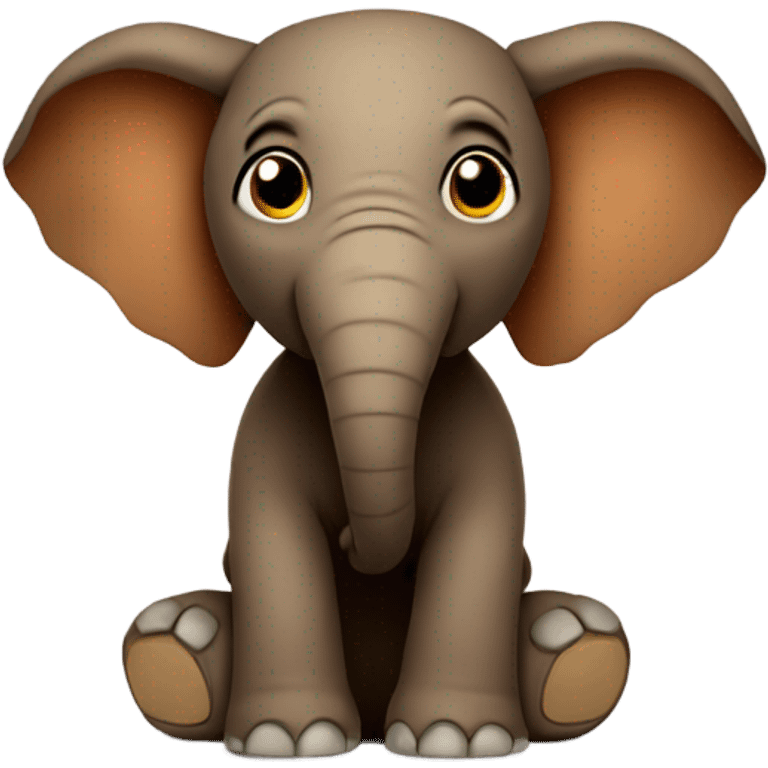 Brown puppet elephant  emoji