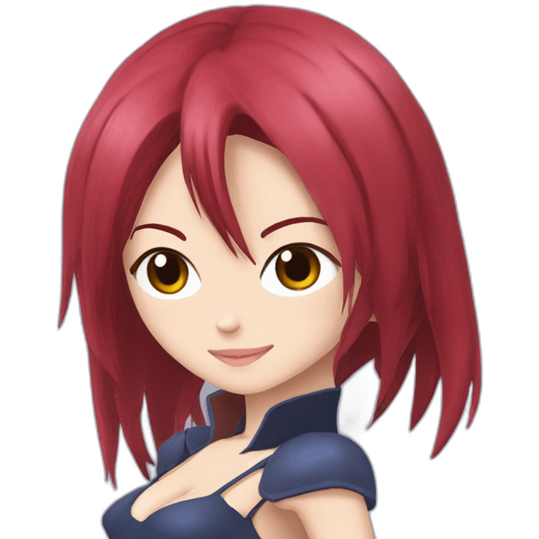 Erza Scarlett qui fait un câlin à lucy heartfillia emoji