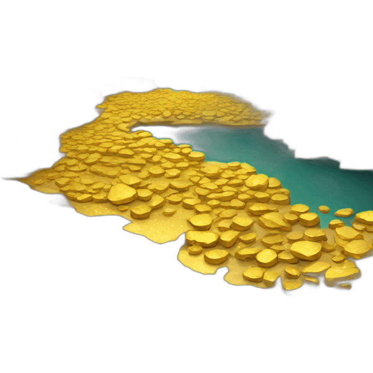 mining gold river emoji