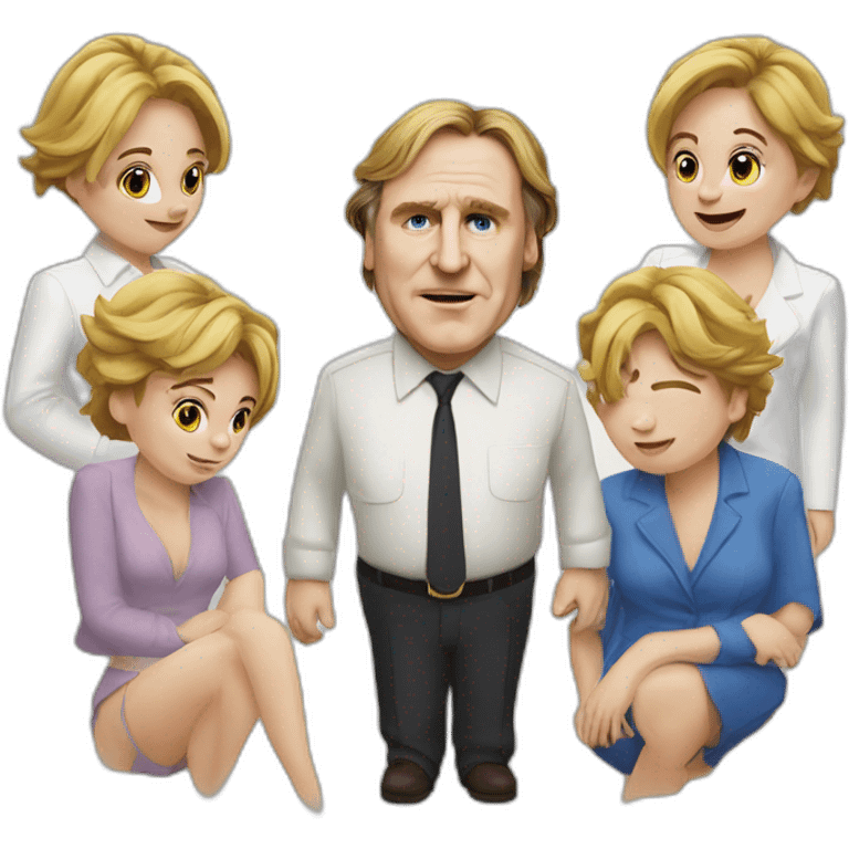 Depardieu avec des huitres emoji