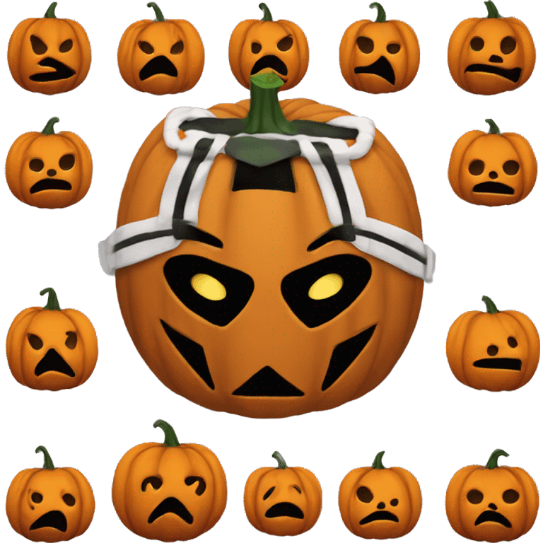 Jason hockey mask pumpkin emoji