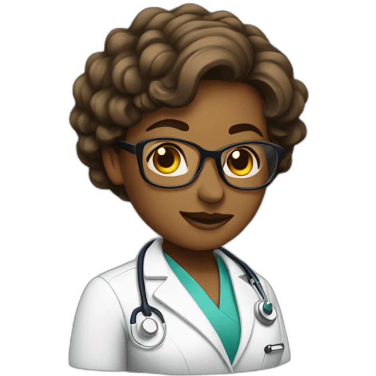 wavy doctor female emoji