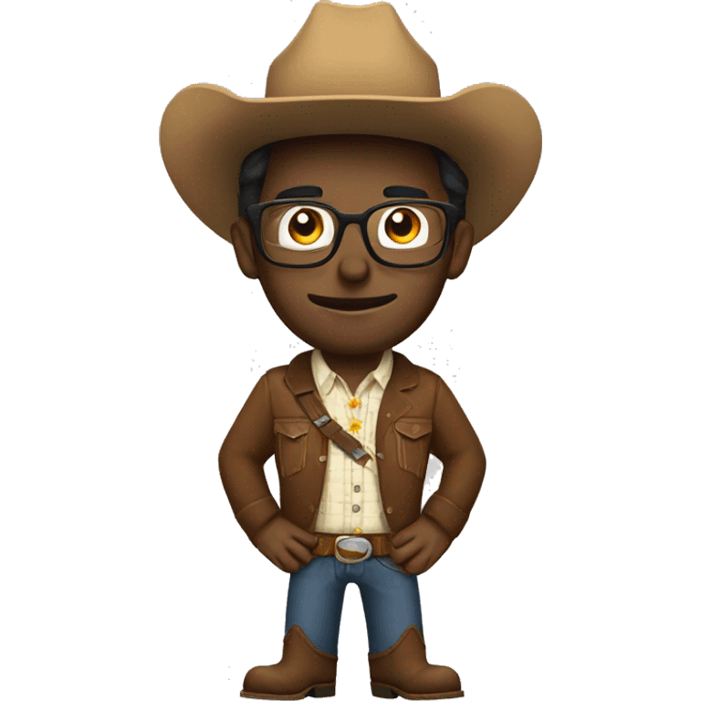 Nerd cowboy emoji