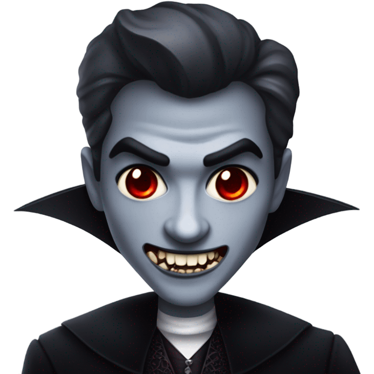 A glittery vampire  emoji