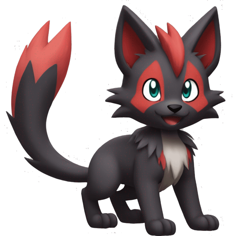 Litten-Zoroark-Mightyena-Zorua full body emoji