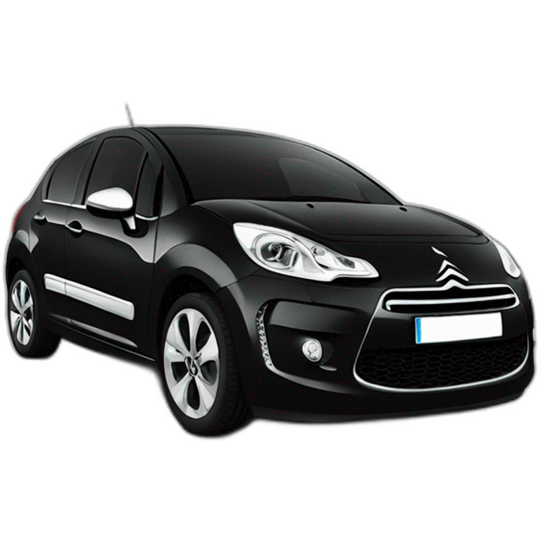 Citroen c3 2013 black emoji