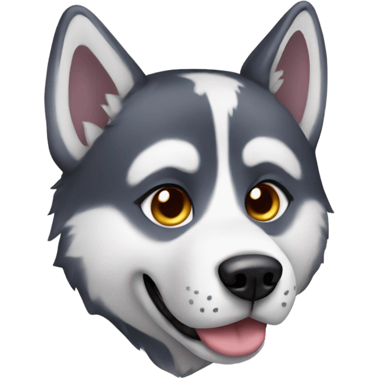 Husky in a costume  emoji