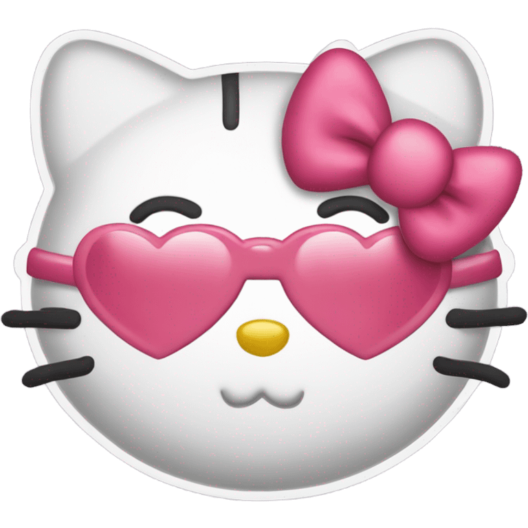 Hello kitty heart emoji