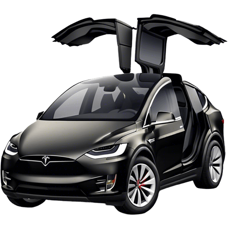 Tesla Model X - Tesla (Model Year: 2022) (Iconic colour: Black) emoji