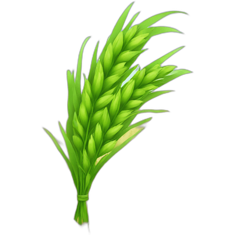 green wheat with bow emoji