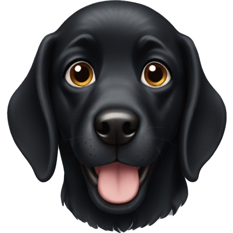 Black dog emoji