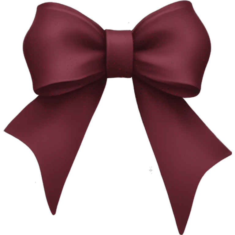 burgundy bow emoji