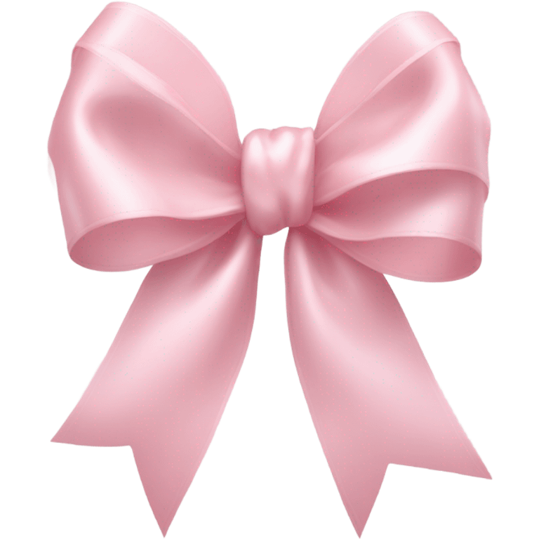 light pink ribbon bow emoji