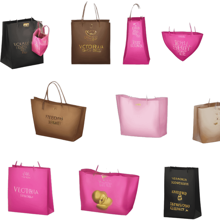 Victoria’s secret shopping bag emoji