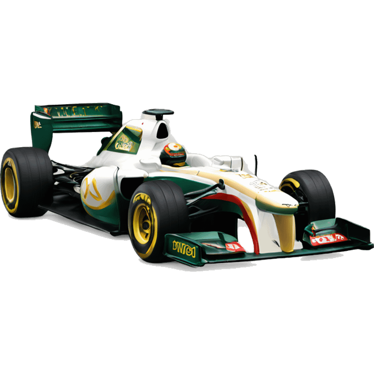 2012 formula 1 car with Lotus  emoji