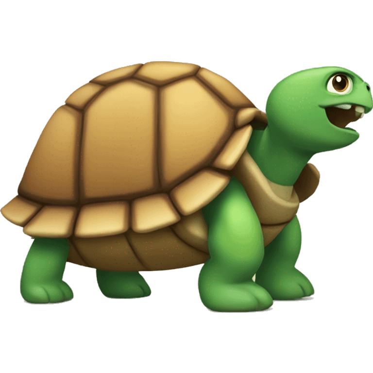 A muscular turtle  emoji