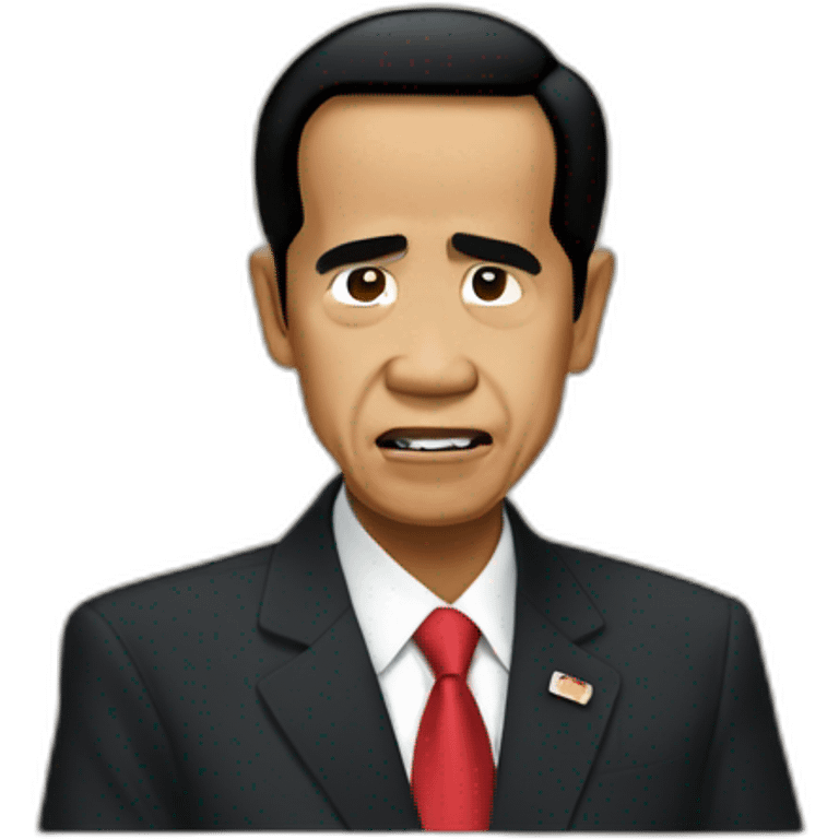 pleading emoji president Jokowi emoji