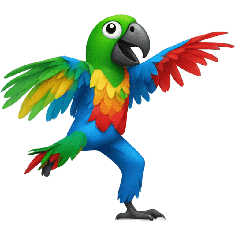 Dancing parrot emoji