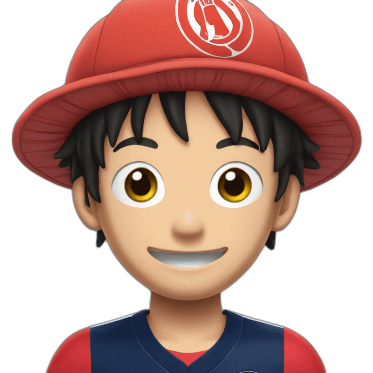 Luffy avec le maillot du PSG emoji