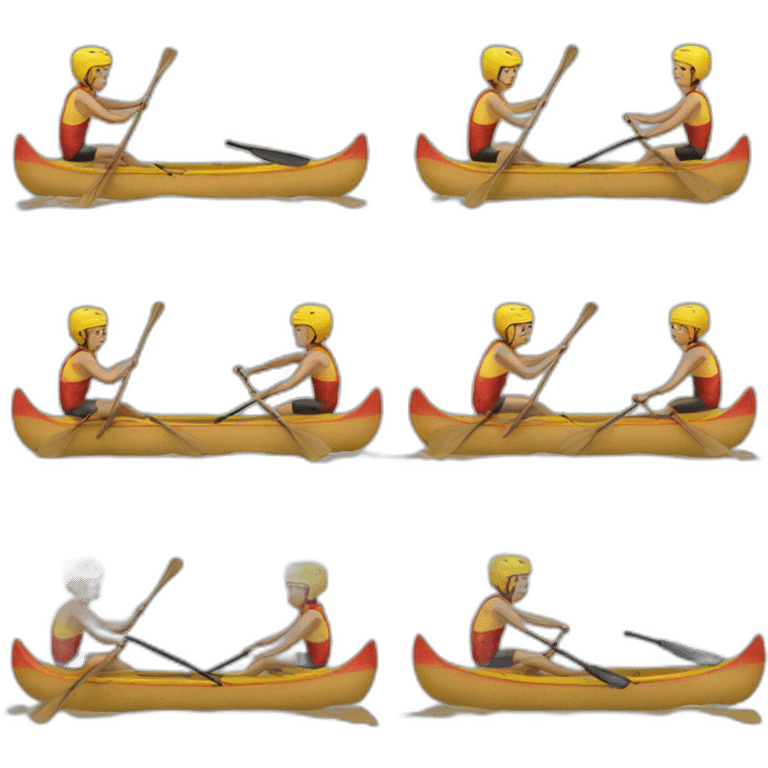 Canoë sprint emoji