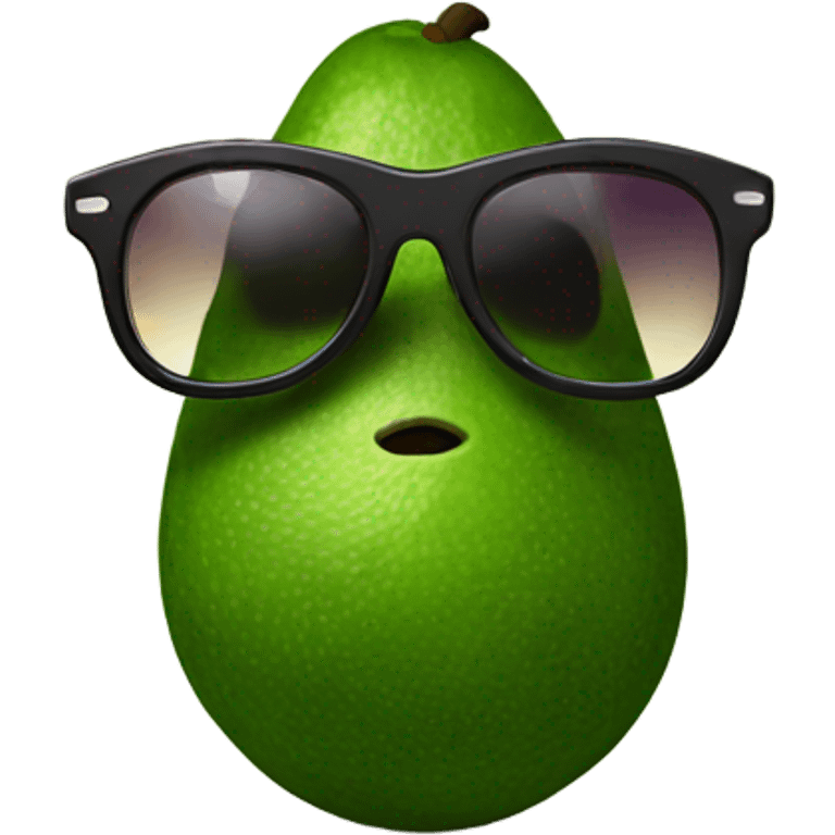 Avocado with sunglasses  emoji