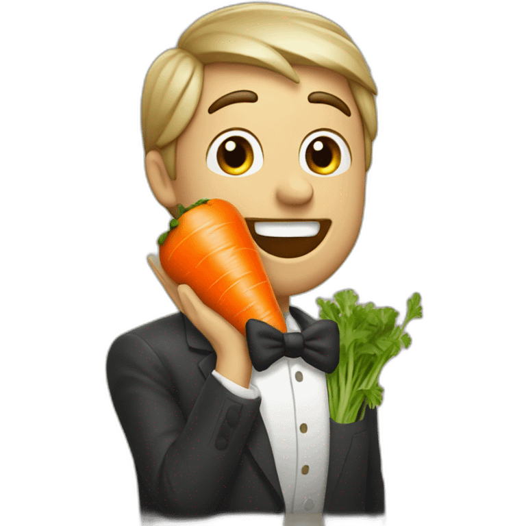 slendeman eating carrot emoji